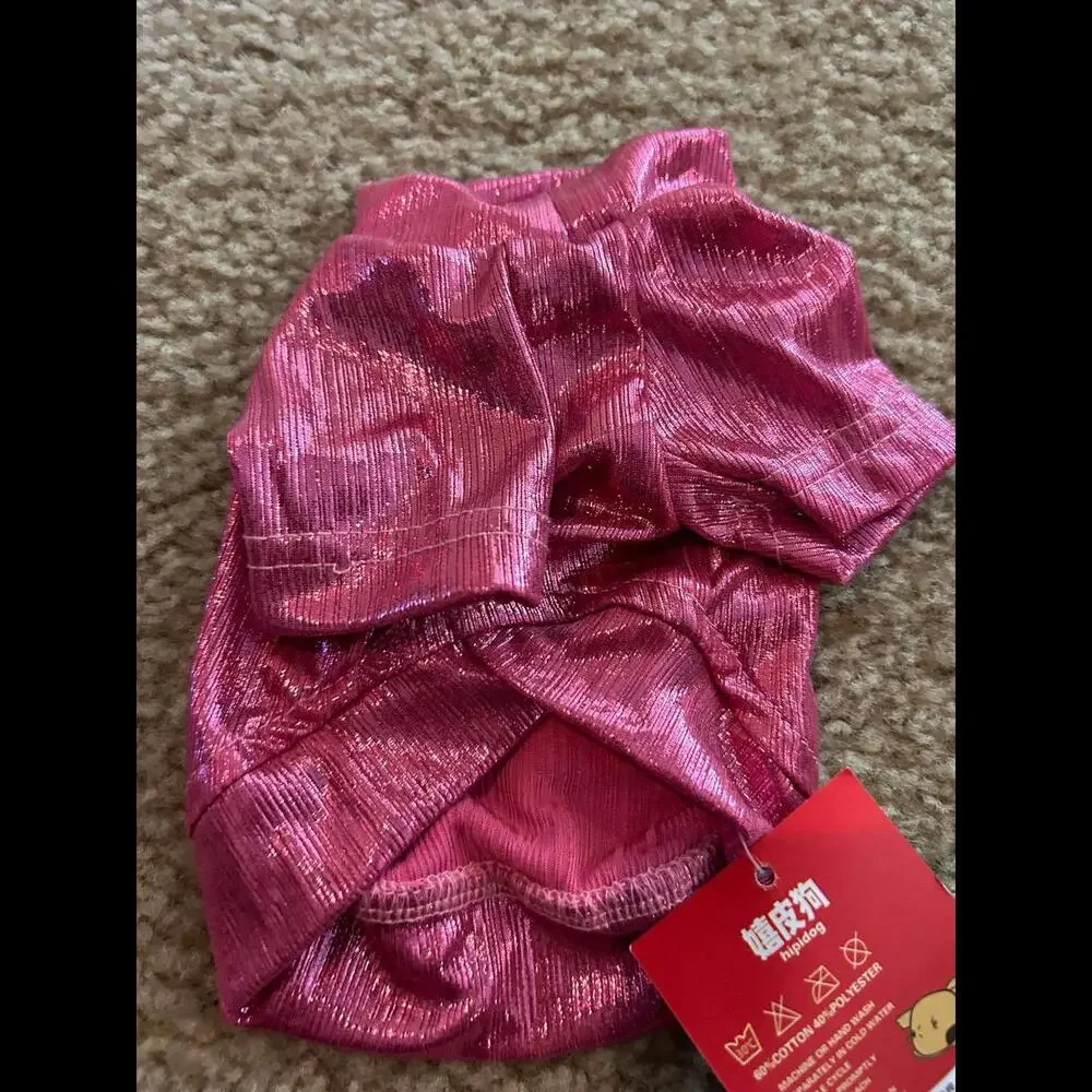 Xs small dog Breed Shirt Top Pink